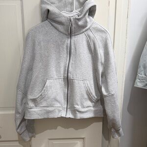 Lululemon Athletica Light Gray Zip-Up Jacket